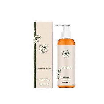 100 ml Persimmon Body Wash voor mannen en vrouwen, natuurlijke persimmonextract, deodoriserende douchegel, diep reinigende en hydraterende body wash voor de rijpere huid