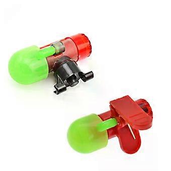 1set Night Fishing Rod Alarm Sensor Light LED Signal Clamp Locking Pole Bite Alarm Electronic LED Lamp Fishing Accessories