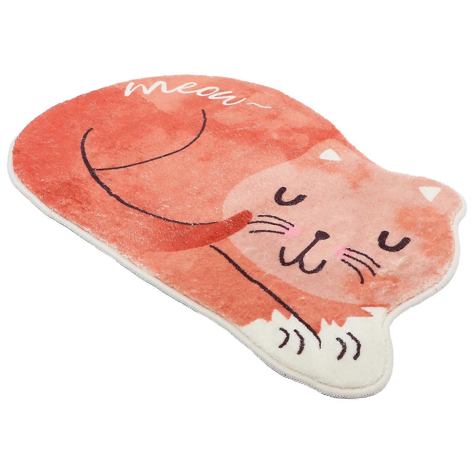 Cartoon Cat Shaped Floor Pad Non-Skid Function