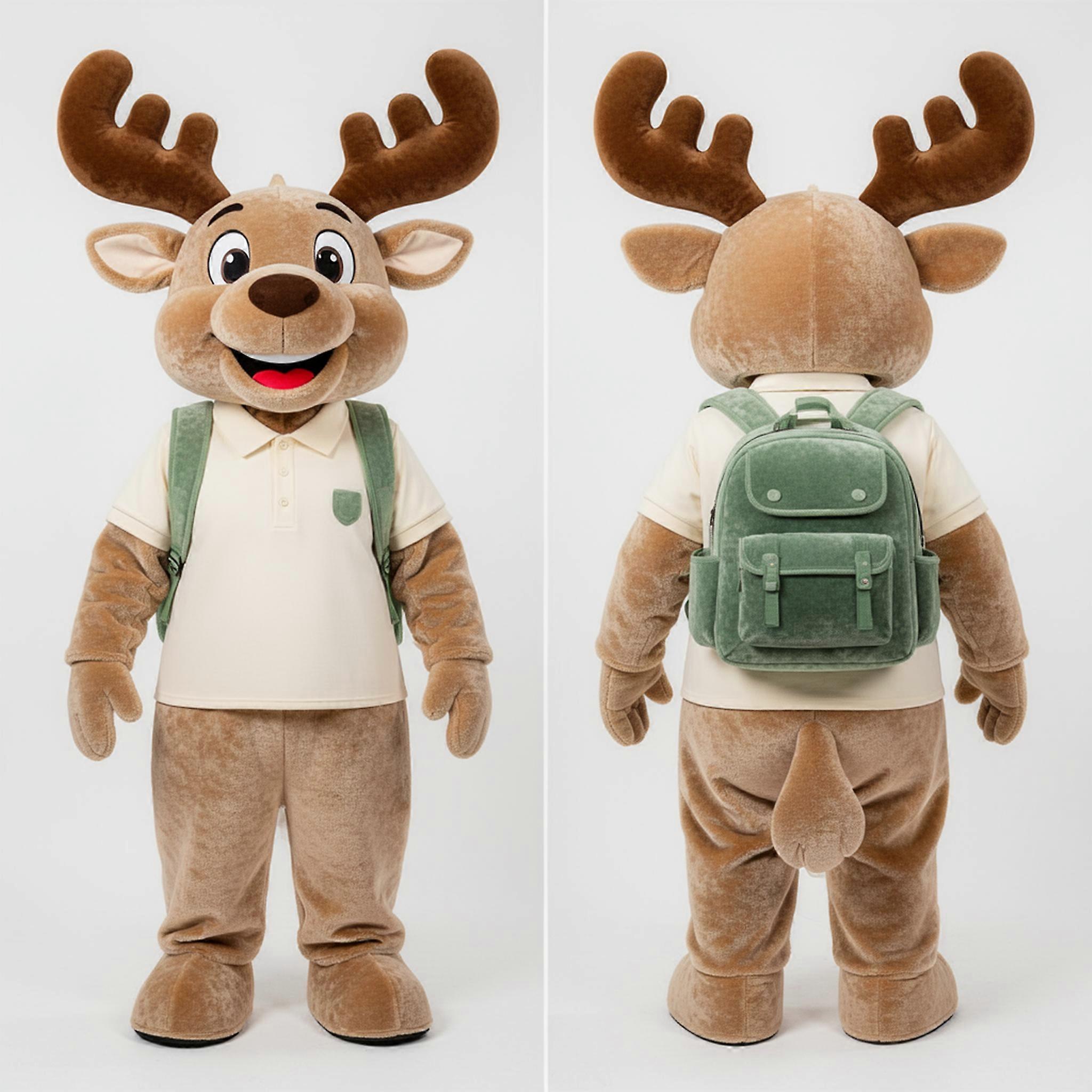 MASTICOT Cream Velvety Elk Mascot