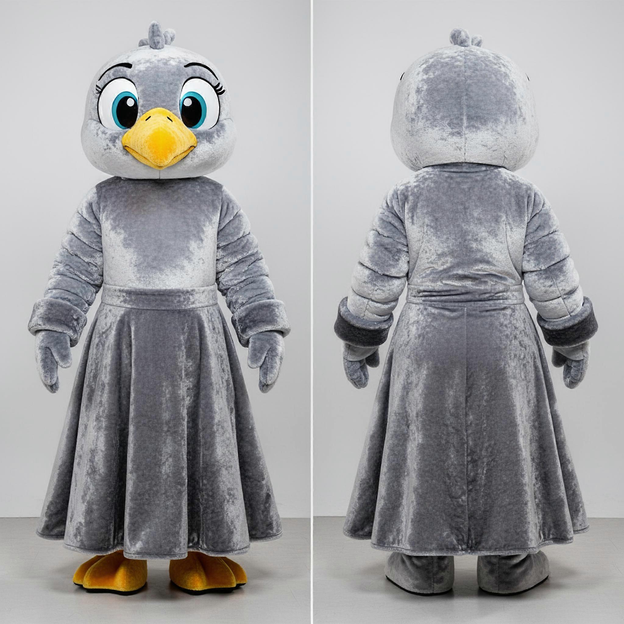 MASTICOT Silver Flowing Albatross Mascot