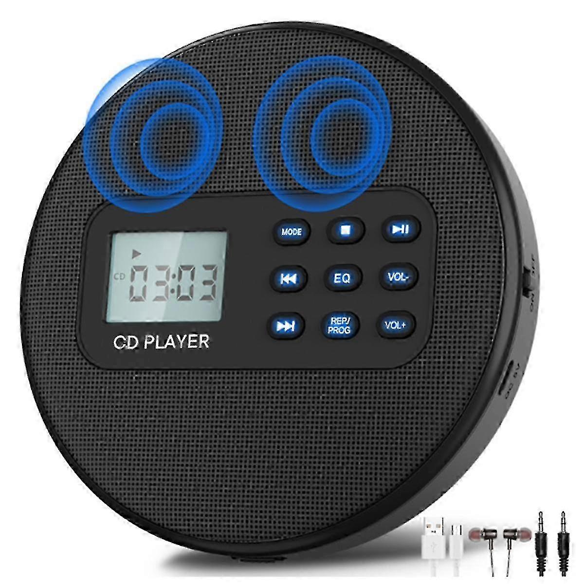USB-rechargeable Walkman CD player with audio output options