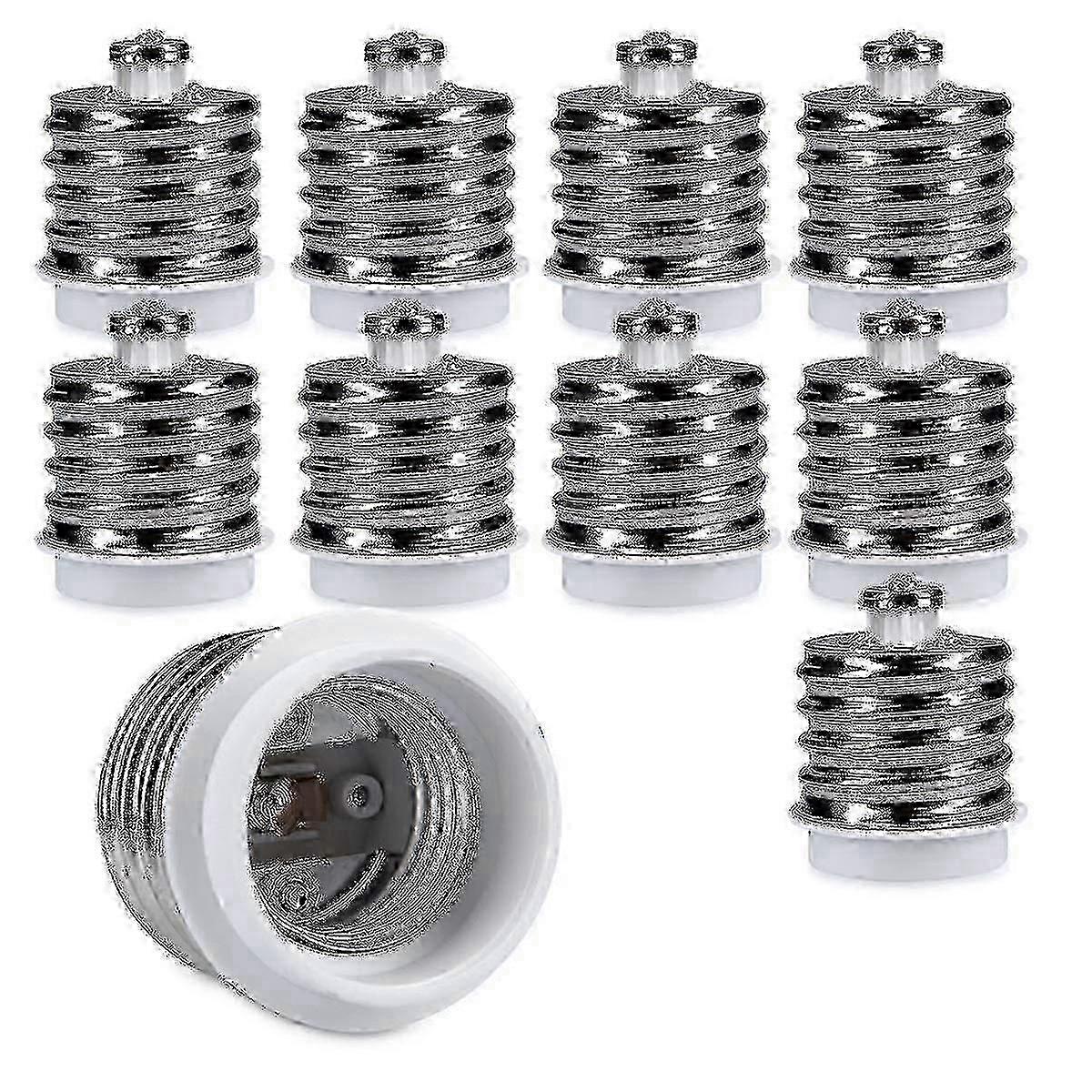 Bulb Socket Converter Adapter 10x E40 to E27 for LED Halogen Lamps Holder