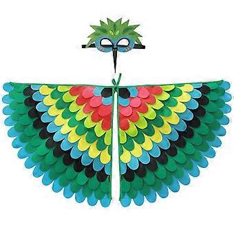 Birds Wing Costume Halloween Role Play Party Favors Festival Shawl Rave Dress Up For Kids