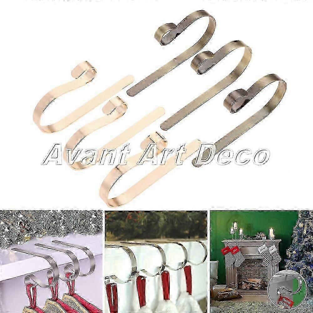 Christmas Stocking Holder Hooks Fireplace Clips 2/4/6 Pack