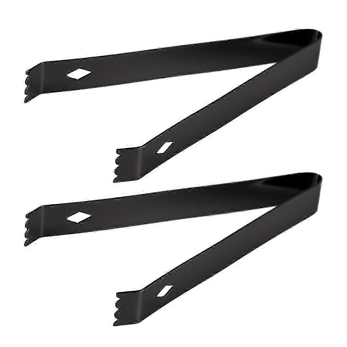 Compact Serrated Stainless Ice Tongs