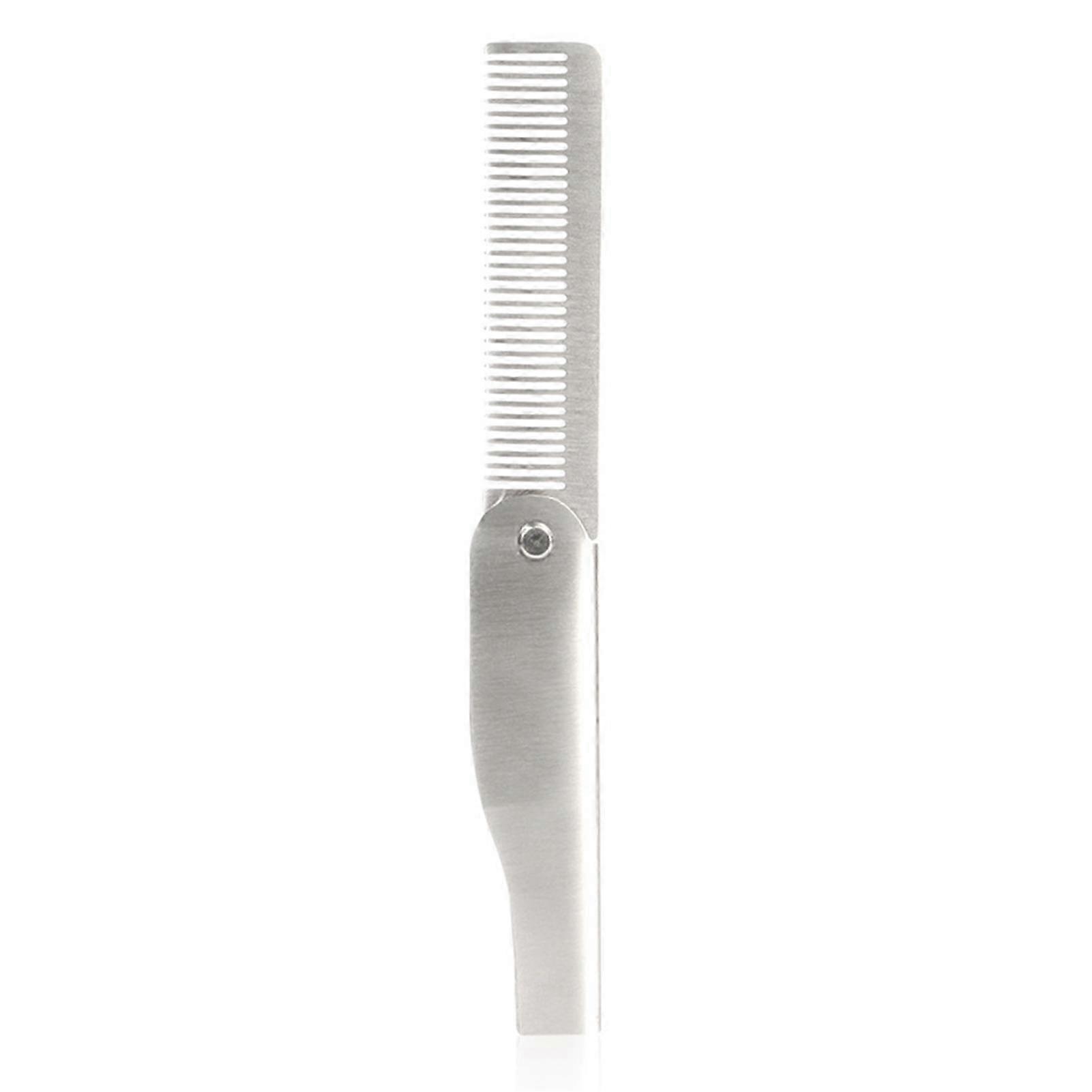 Stainless Steel Folding Beard Comb