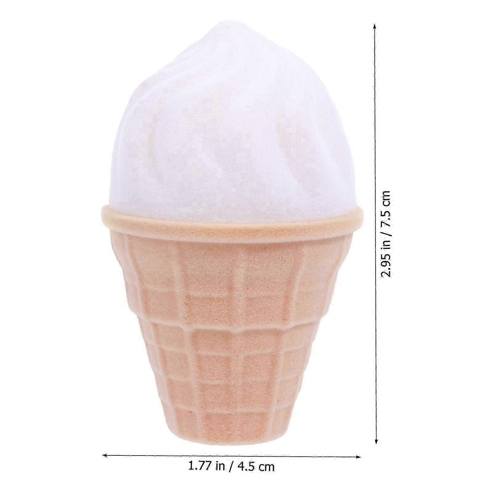 Creative Ice Cream Ring Box for Proposal with 1Pcs Ring Storage Case