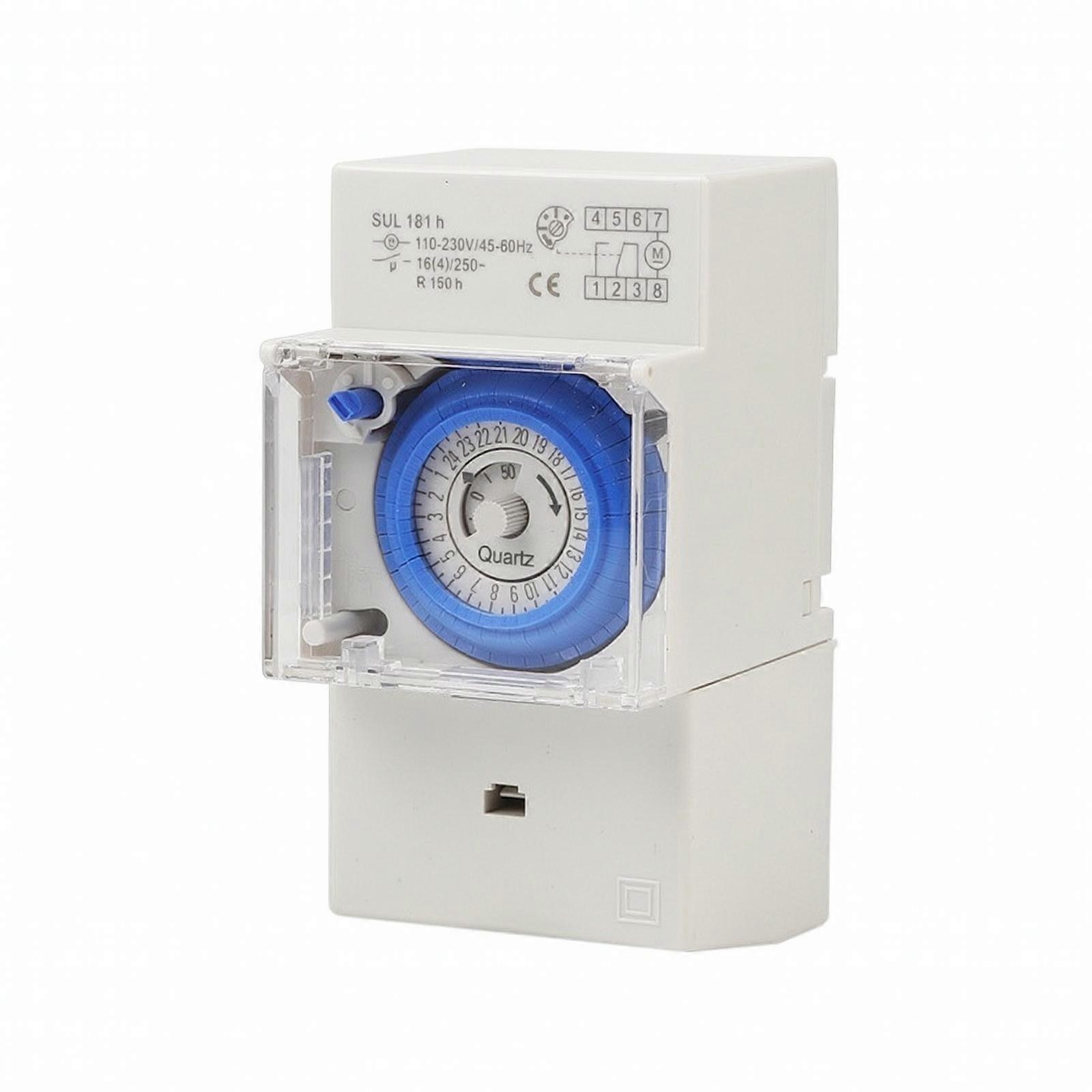 Timer Indoor 24-Hour Mechanical Timer Switch Manual on/off for Equipment Control