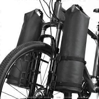 2 Pcs Waterproof Bike Fork Bag Mount Base Compatible with Electric Scooter Bicycle Front Seat