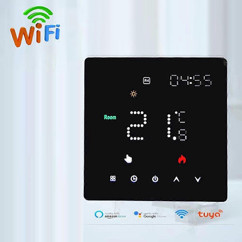 Temperature Controller Weekly Programmable Temperature Timing Setting Light Brightness   Thermostat for Electric Floor Heating System