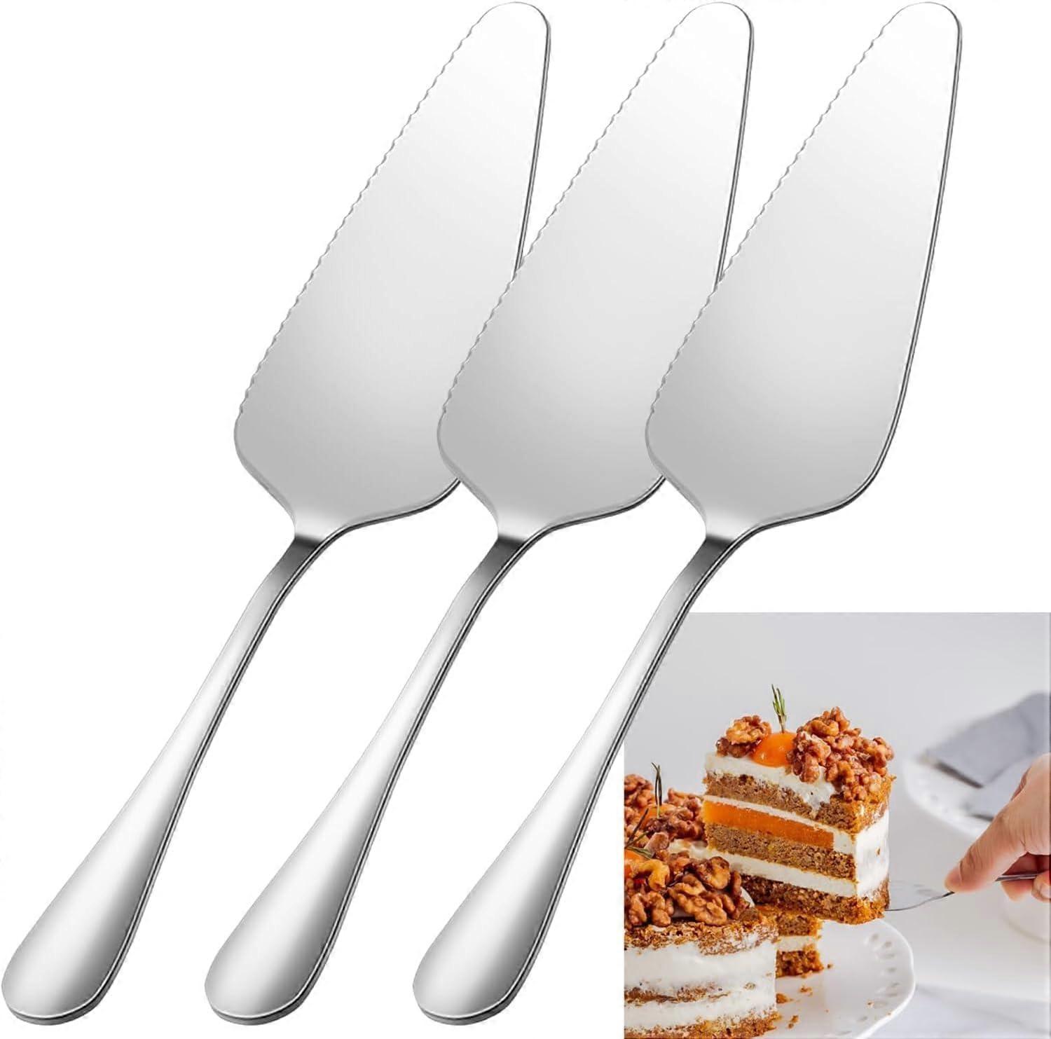 Taartschep van 3 stuks, bruiloftstaartenmes en serverset