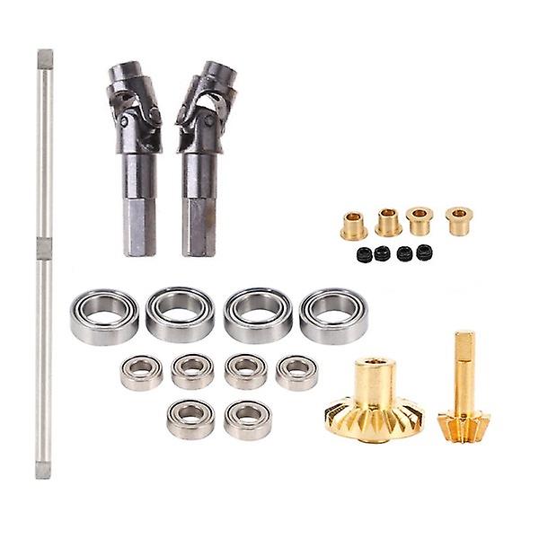 for B-1 B-14 B-24 B24 C14 C-14 1/16 RC Car Upgrade Metal Drive Shaft Gear Bridge Front Axle Full Me