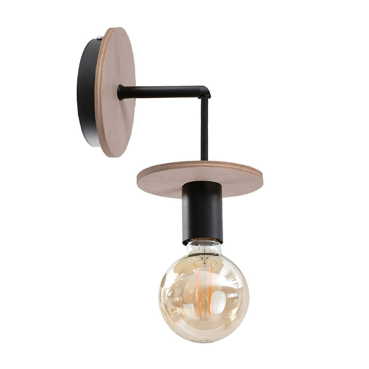 Keter Saturn Wall Lamp Natural, Black, 12cm, 1x E27