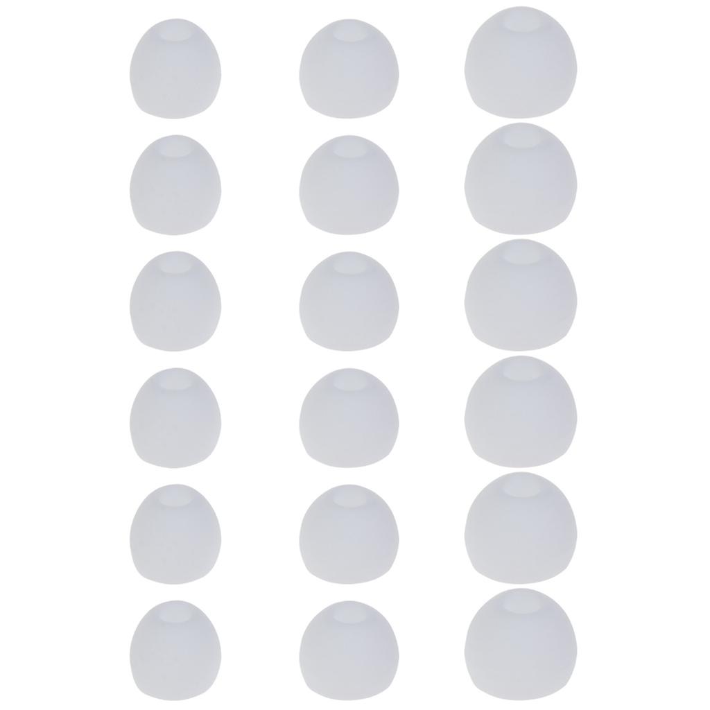 9 Pairs Soft Ear Tips Eartips Earbuds Tips Replacement for in-Ear Headphones