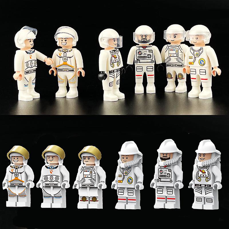 12stk astronaut byggeklods Plast figur