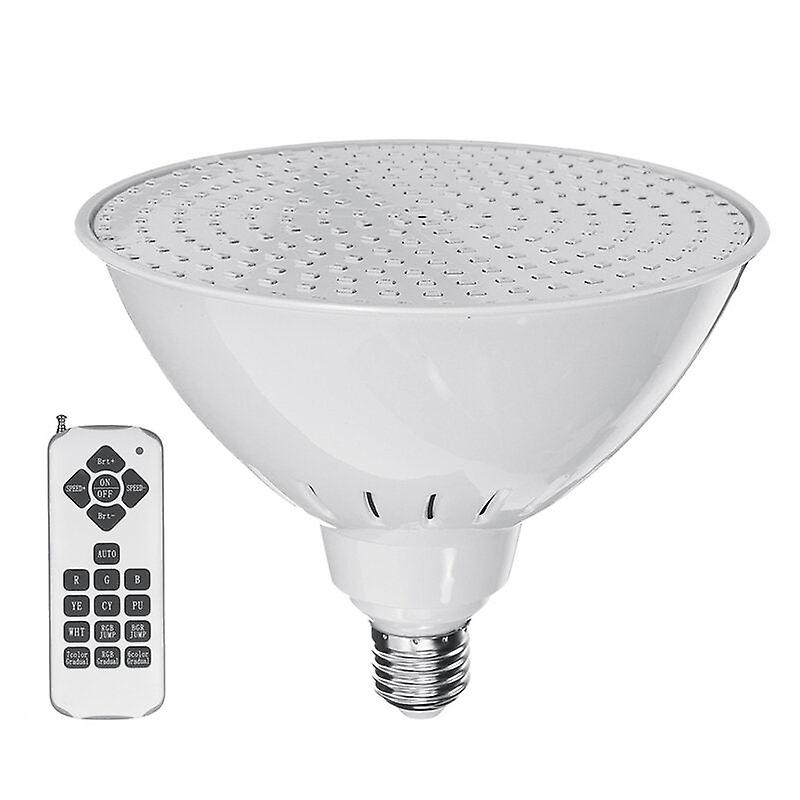 Ac12v/120v E27 25w 252led Rgb Underwater Pool Light Par38 Lamp + Remote Control