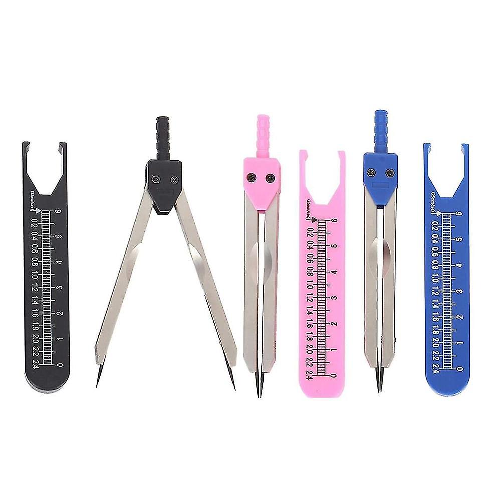 3pcs Ekg Ecg Caliper Ecg Scaler Ecg Caliper With Nursing Ruler, Durable Ecg Caliper Measuring Tool