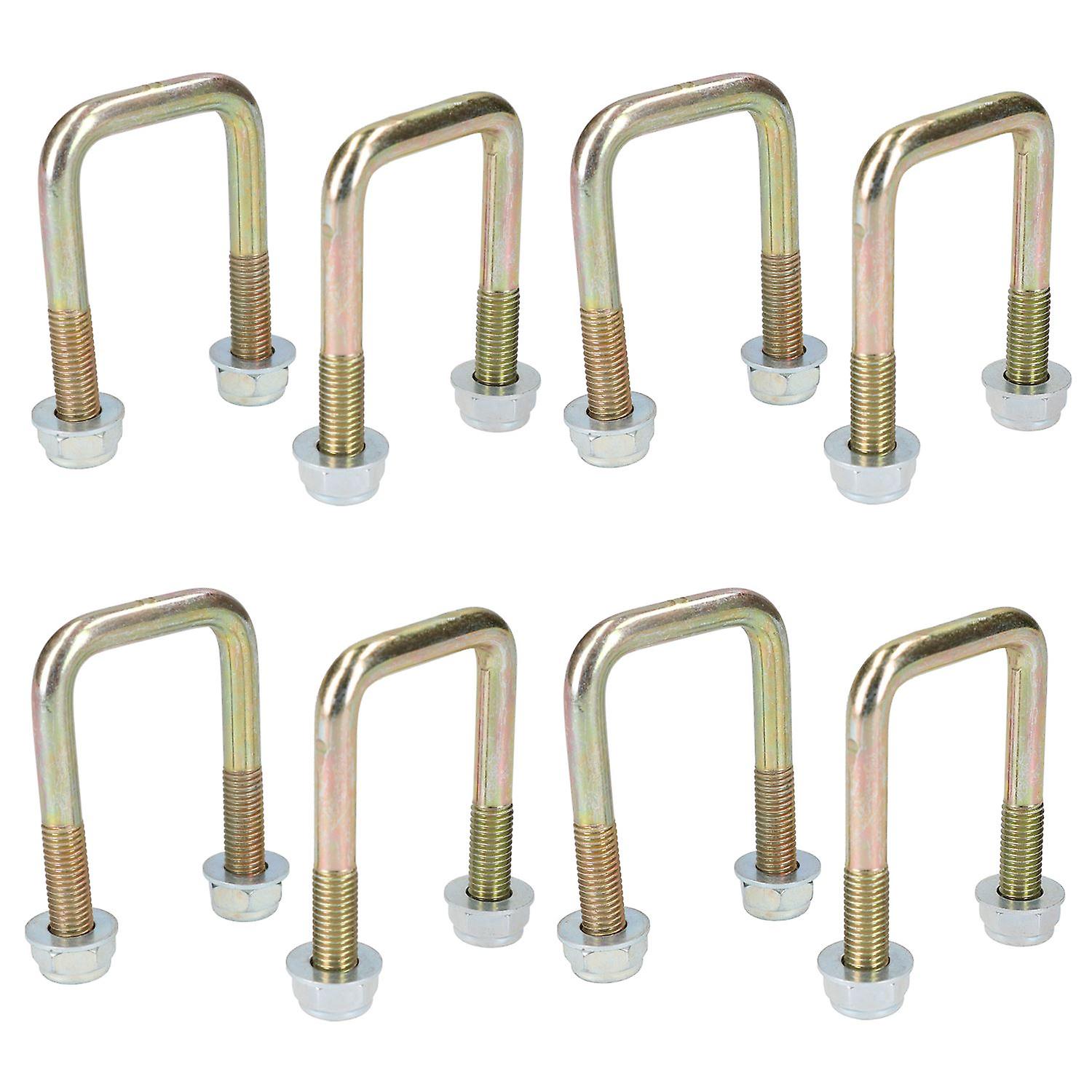 8 Pack M10 40mm x 70mm U-Bolt N-Bolt for Trailers with Nuts HIGH TENSILE