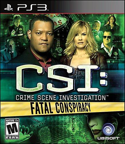 Csi Fatal Conspiracy  Game - PS3 - New & Sealed