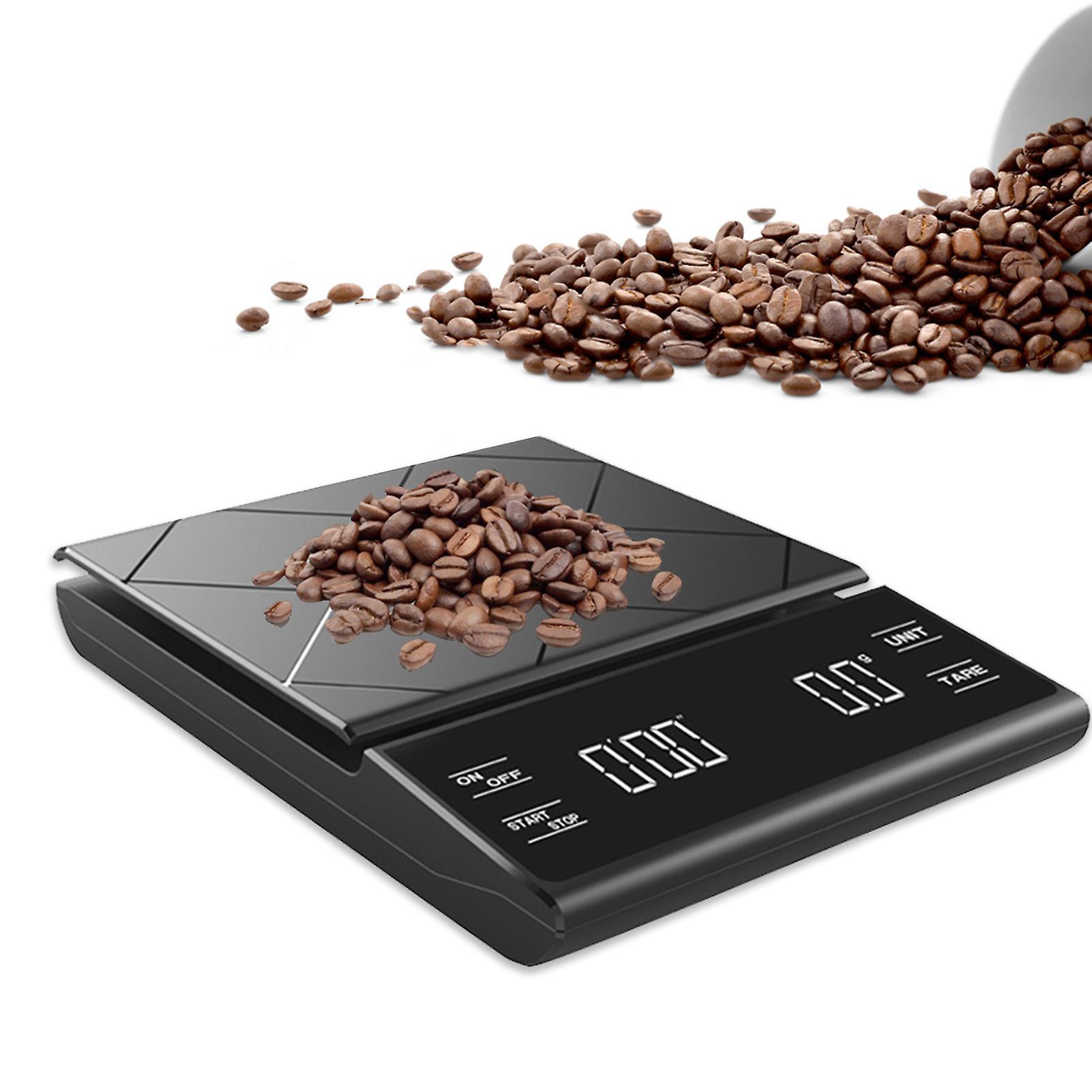 Coffee Scale With Timer Digital Kitchen Scale Led Display Tare