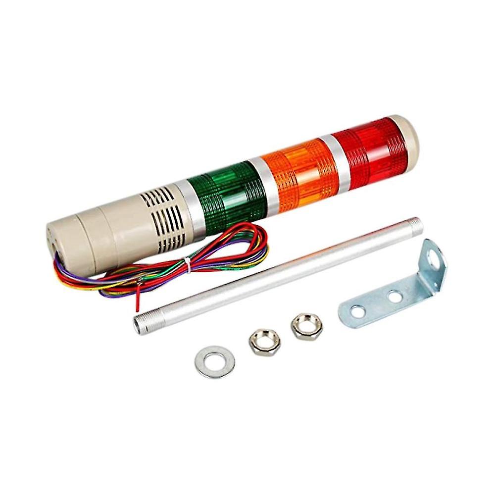 Industrial Signal Light Tower Column Alarm Tower Flashing Indicator Light With Buzzer Stacked Led Warning Light