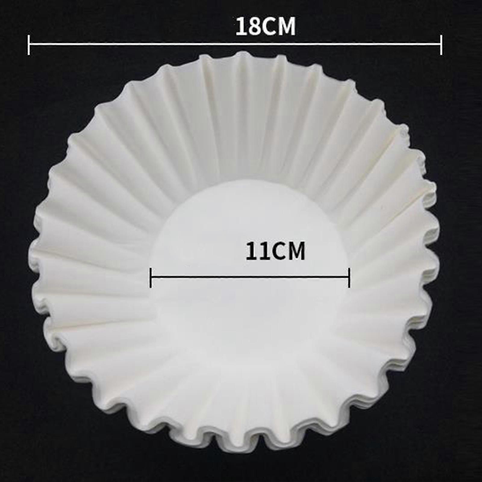 Disposable Coffee Filter Set Basket Coffee Filter Paper Replacement Accessory for Coffee Maker 100 Sheet 