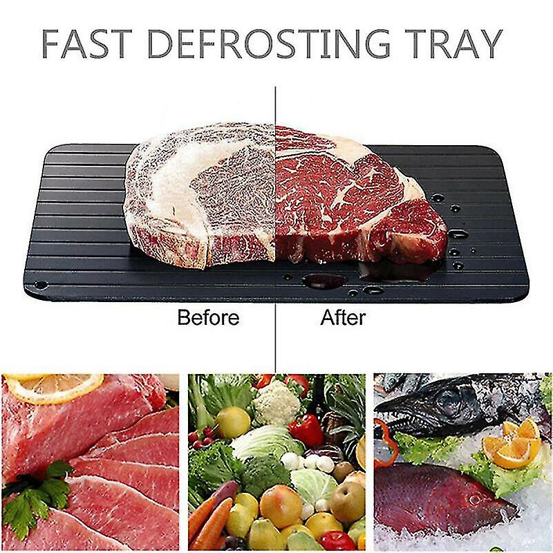 Broiling Pans Defrosting Tray Draws Cold From Fozen Food In Minutes Non-stick Surface For Meat