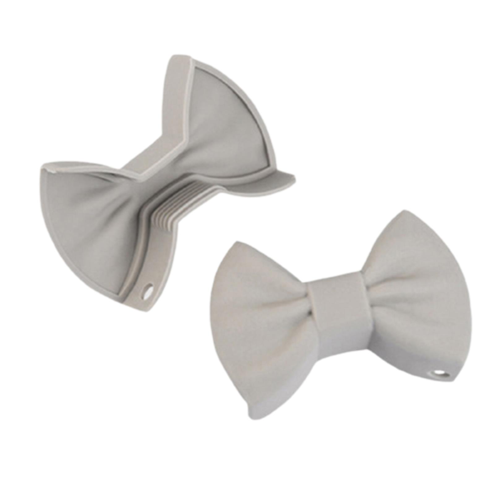1 Pair Silicone Pot Holders Flexible Non-slip Anti-scald Heat-insulated Bowknot Kitchen Oven Mitt For Cooking Bbq Baking
