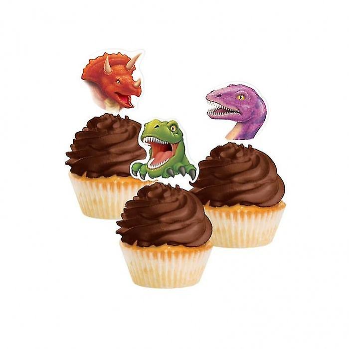 Creative Party Dinosaur Cupcake Topper (Pack of 12)