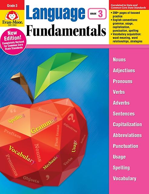 Language Fundamentals Grade 3 by Evan Moor Educational Publishers Paperback Book