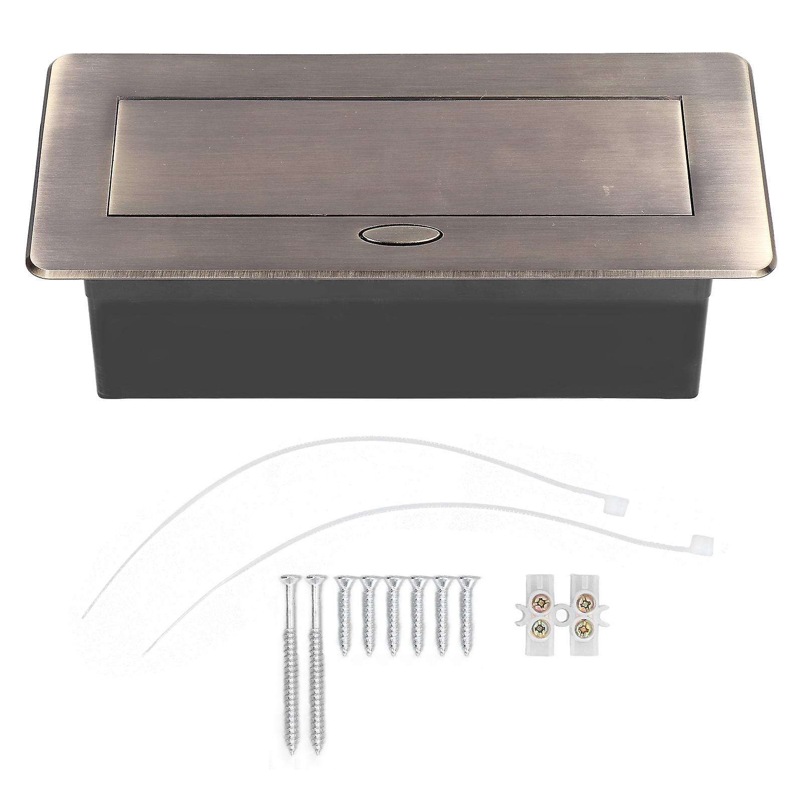 Desktop Socket Dual USB AC250V Socket Slow POP UP Hidden Table Socket for Office Home Desktop