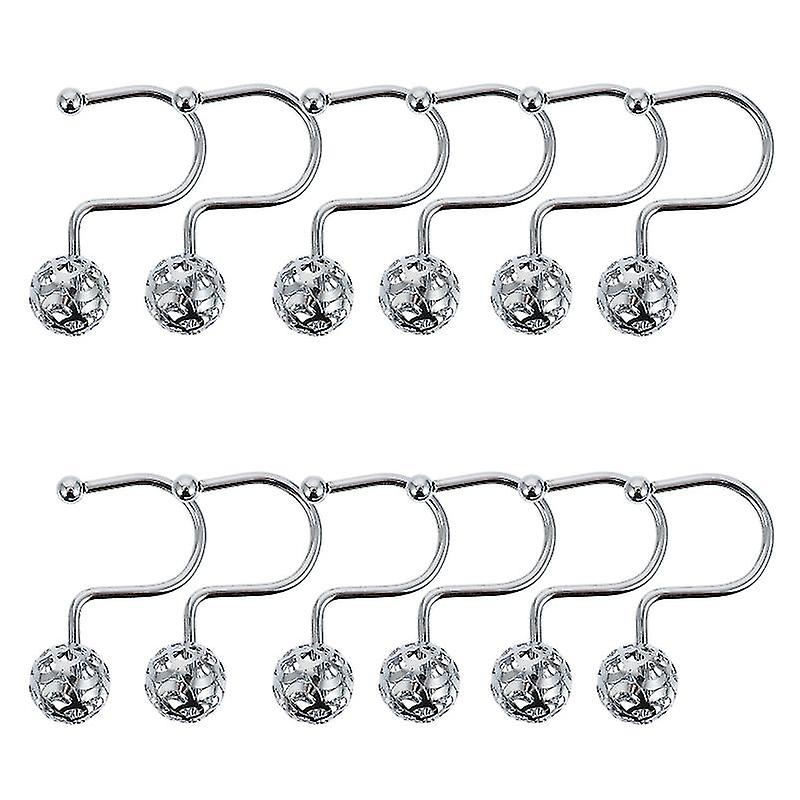 12pcs Durable Curtain Hooks