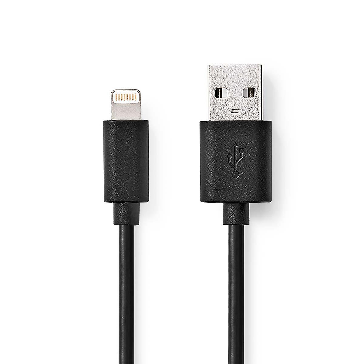 Lynkabel | USB 2.0 | Apple Lightning, 8-benet | USB-A han | 480 Mbps | Forniklet | 2.0