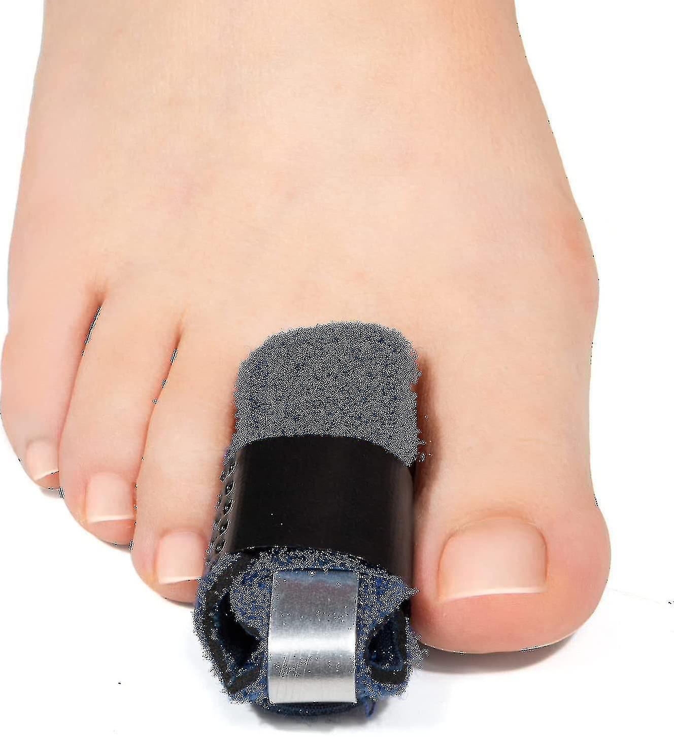 1 Pair Toe Splint,toe Straightener For Hammer Toe,bent Toe,claw Toe,crooked Toe,toe Wrap To Align And Support Toe - Blue