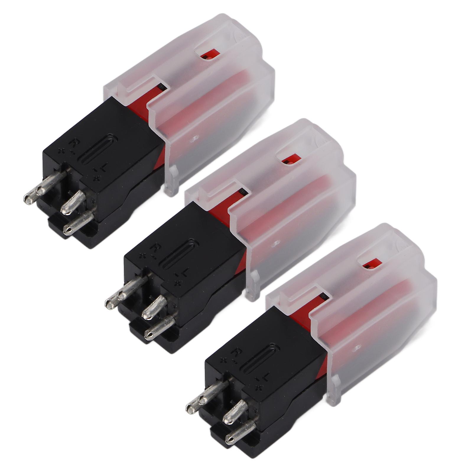 3 Pcs Replacement Vinyl Record Player Needles ABS Stylus for LP