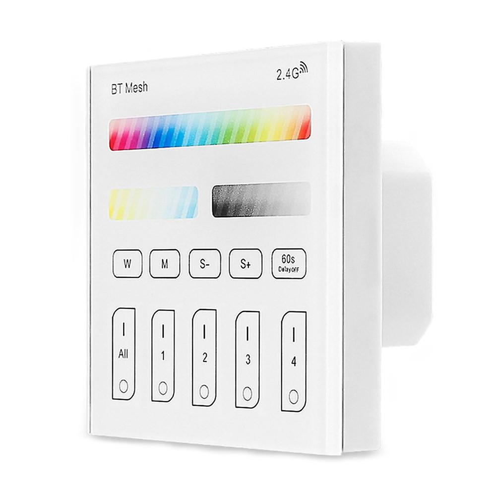 A Ac100-240v Bluetooth Mesh Rgbwc Remote Touch Panel Dimmer Controller For Led Lighting