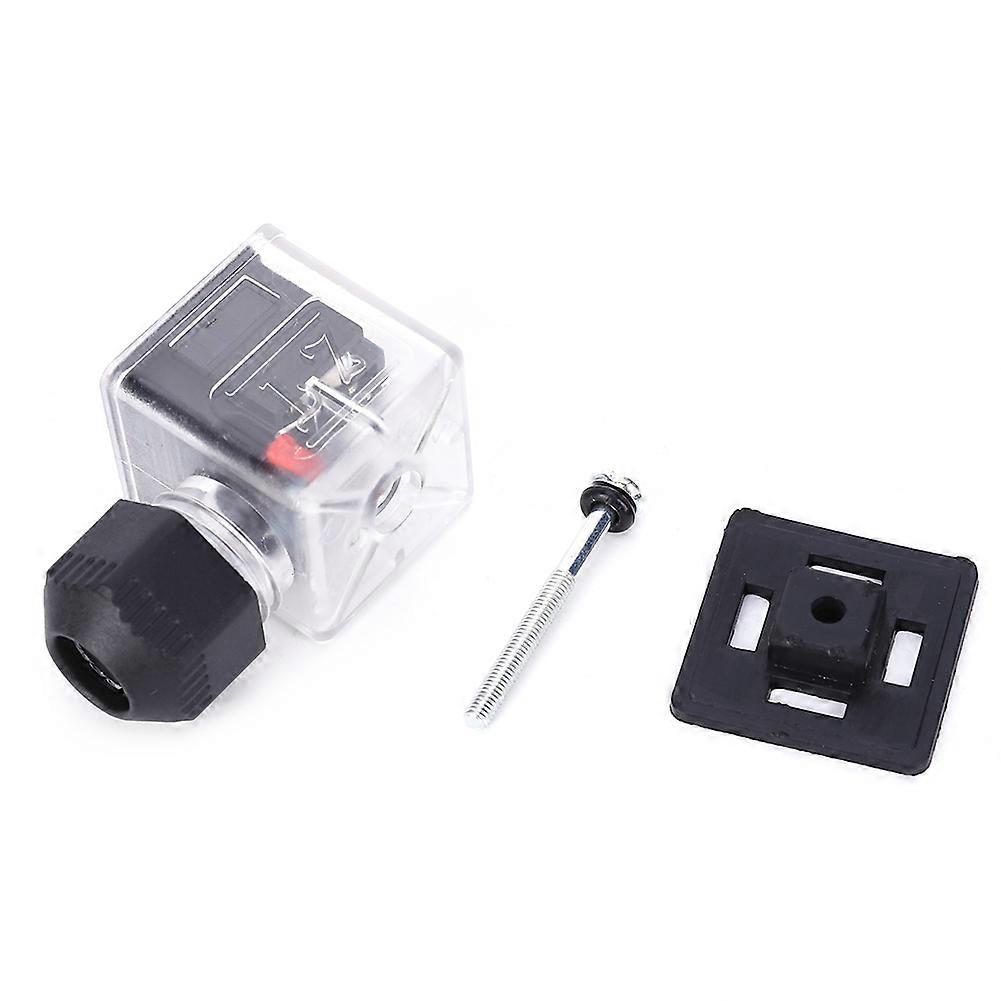 5PCs Plug Waterproof Dustproof Transparent with Light Non Cable DC for Solenoid Valve(24V )
