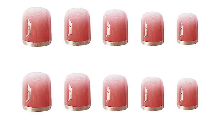 偽の爪のヒント偽の人工芸術DIYフィンガーカバー和風の白い煙の赤薄いグラデーションヌード