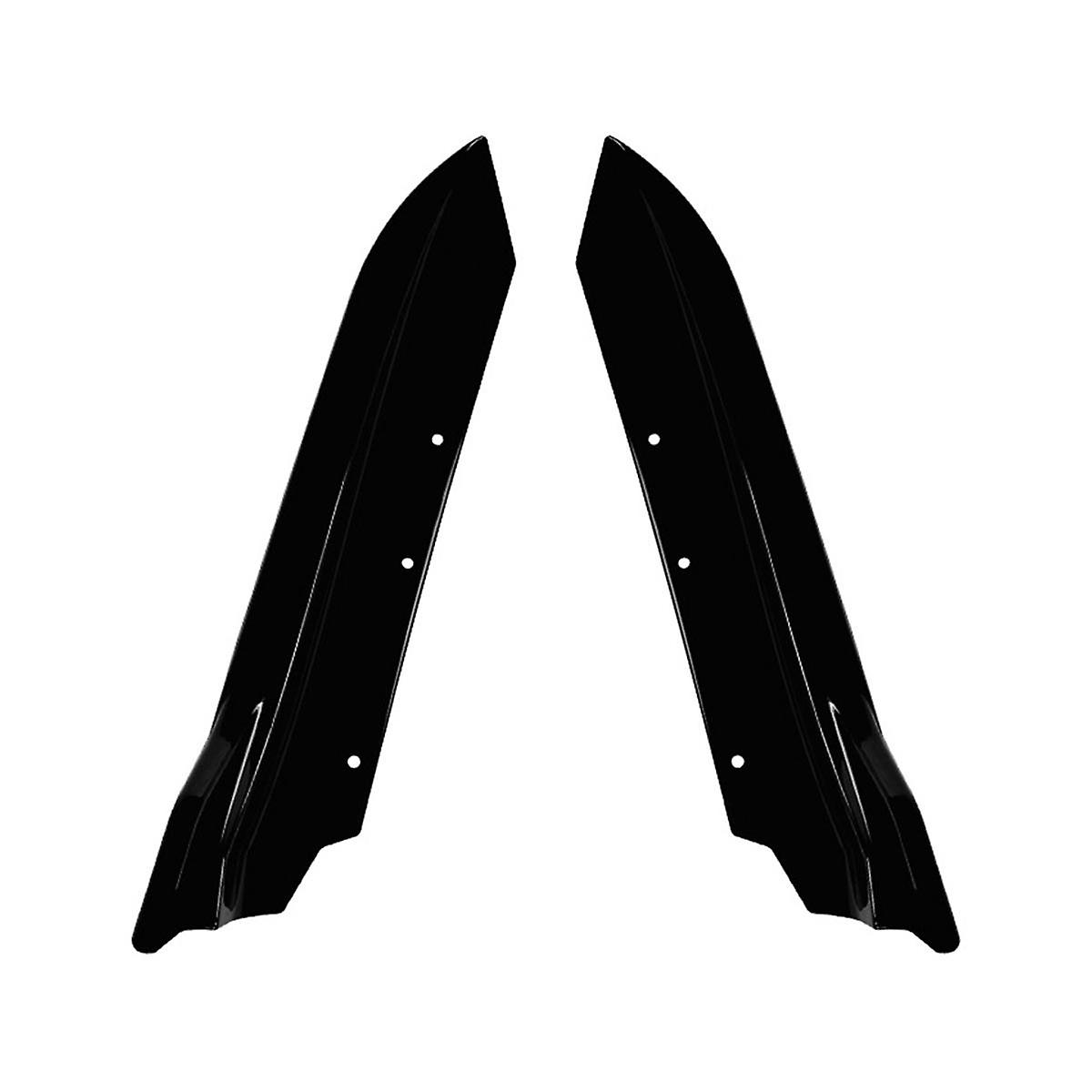 For 3 Series E90 2005-2012 Rear Bumper Lip Angle Diffuser Splitter Spoiler Protector Gloss Black