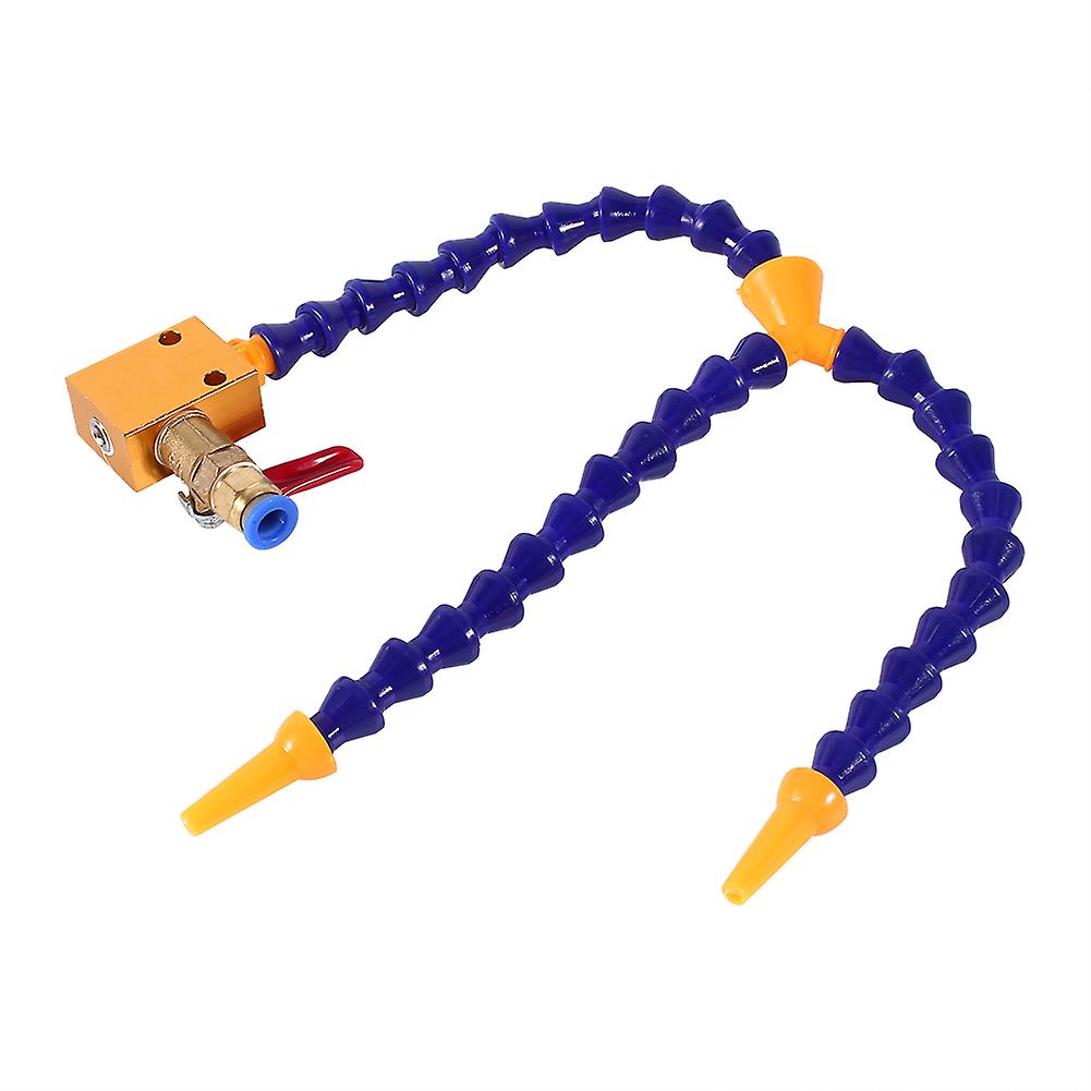 Mist Cooling Spray System Bidirection Tube   Valve for 8mm Air Pipe CNC Lathe