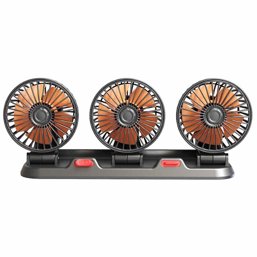 Portable Car Interior Cool Silent Fans With License Plate Number USB 12V 24V 12W Electrical Appliances Button Switch Automotive