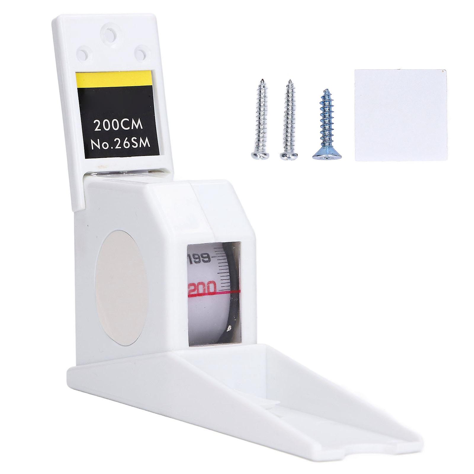 Height Measuring Ruler 200cm Height Meter Measuring Height Ruler Home Use Wall Mounted Retractable Tape Measure White
