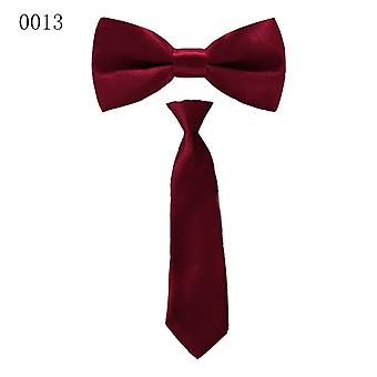 2pcs Kid Child Set Bow Ties Solid Ties New Bow Ties Tie Toddle Business Accessories School Wedding Party Blouse FB165