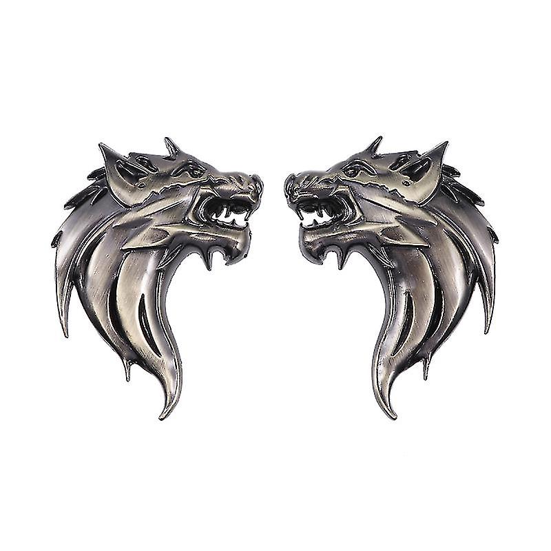 2pcs Wolf Head Car Sticker