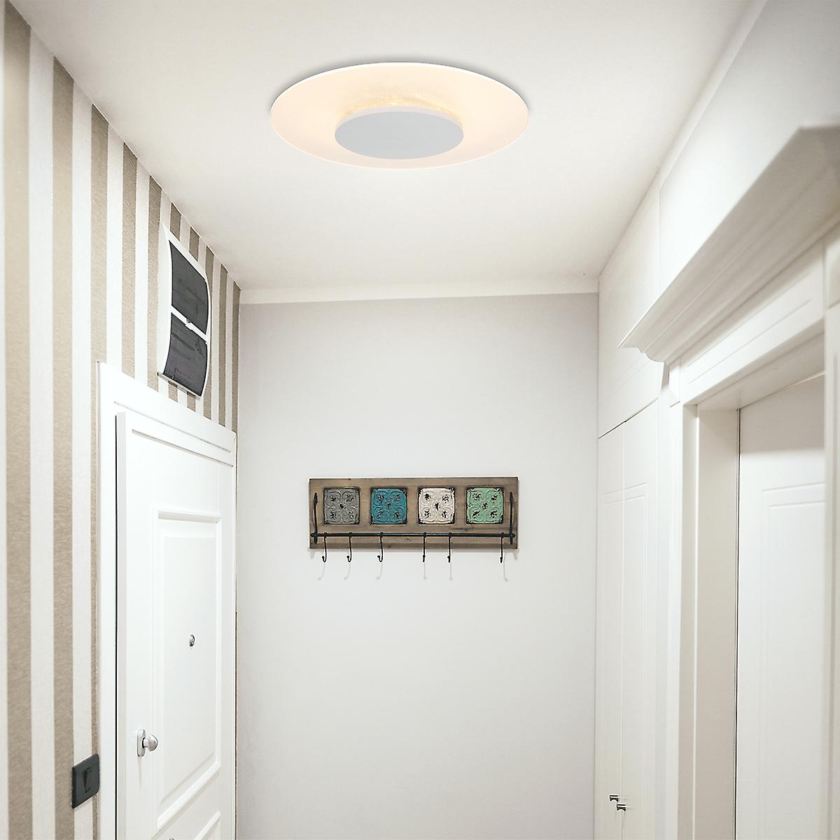 Steinhauer Deckenleuchte Deckenleuchten - weiß - Metall - 42 cm - eingebautes LED-Modul - 7799W