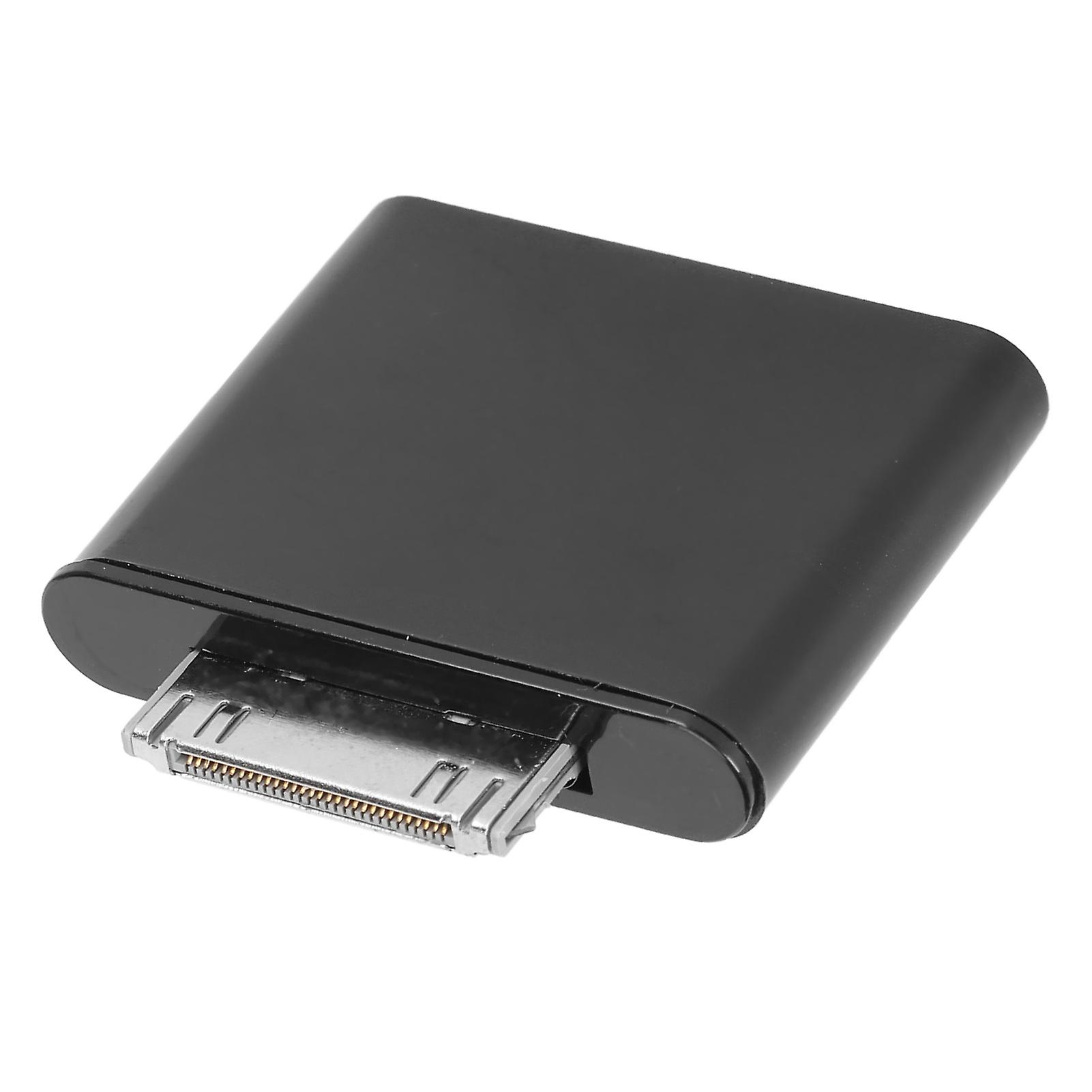 30 Pin Bluetooth Adapter Plug and Play Drive Free Wireless Bluetooth Sound Dongle Adapter Transmitter Black 