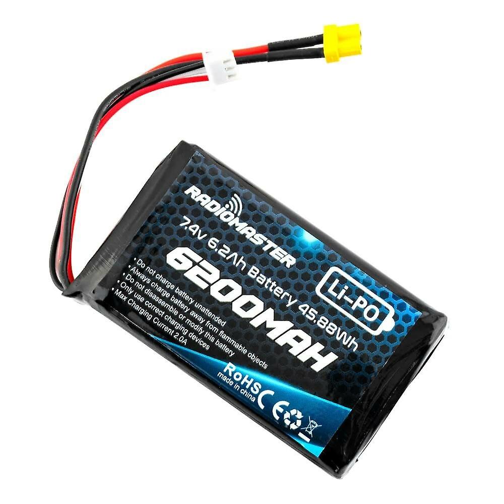 Radiomaster 2S 7.4V 6200mAh LiPo Transmitter Battery JST-XH XT30 Plug for Boxer/TX16S Remote Control