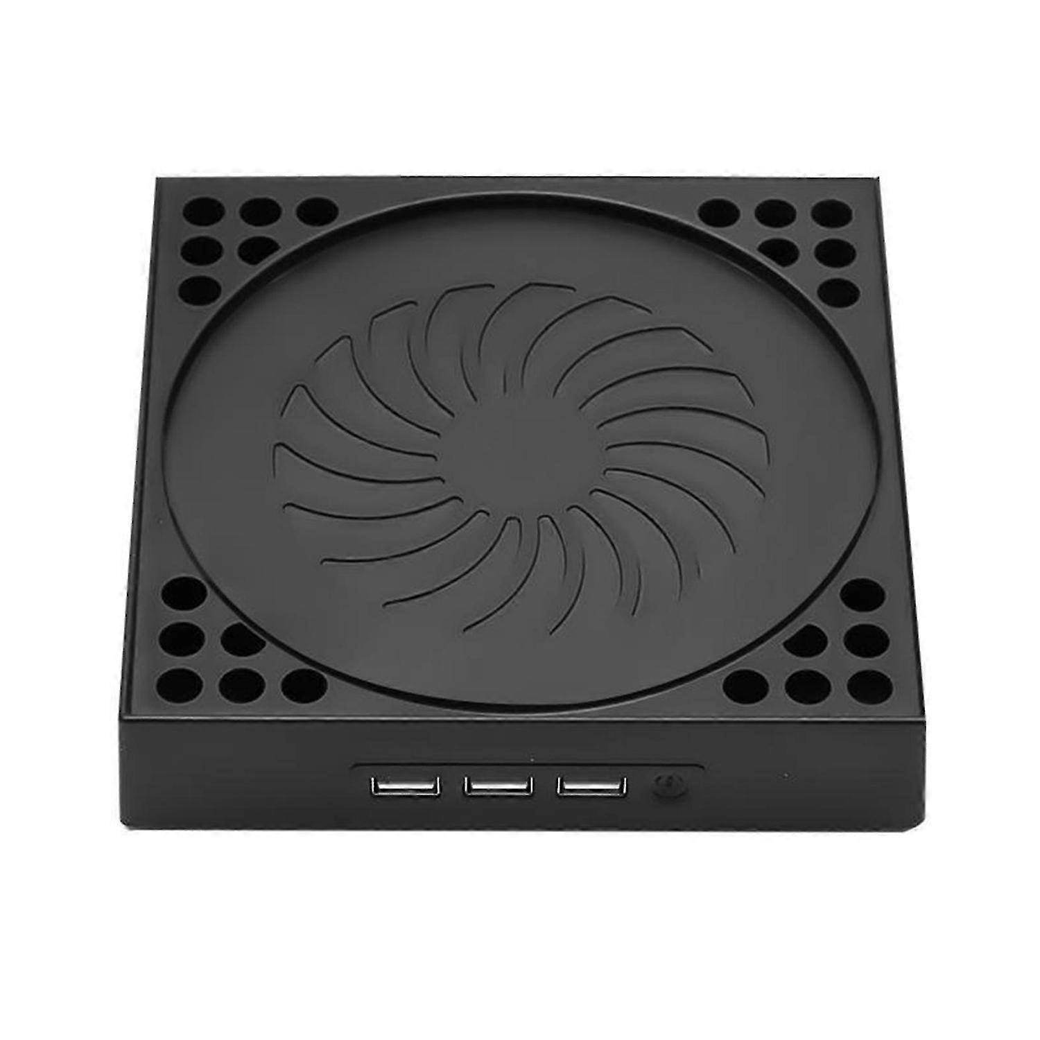 1 Set Heat Sink 3-port USB Hub Touch Switch ABS LED Indicator Cooling Stand Fan for Xbox Series X