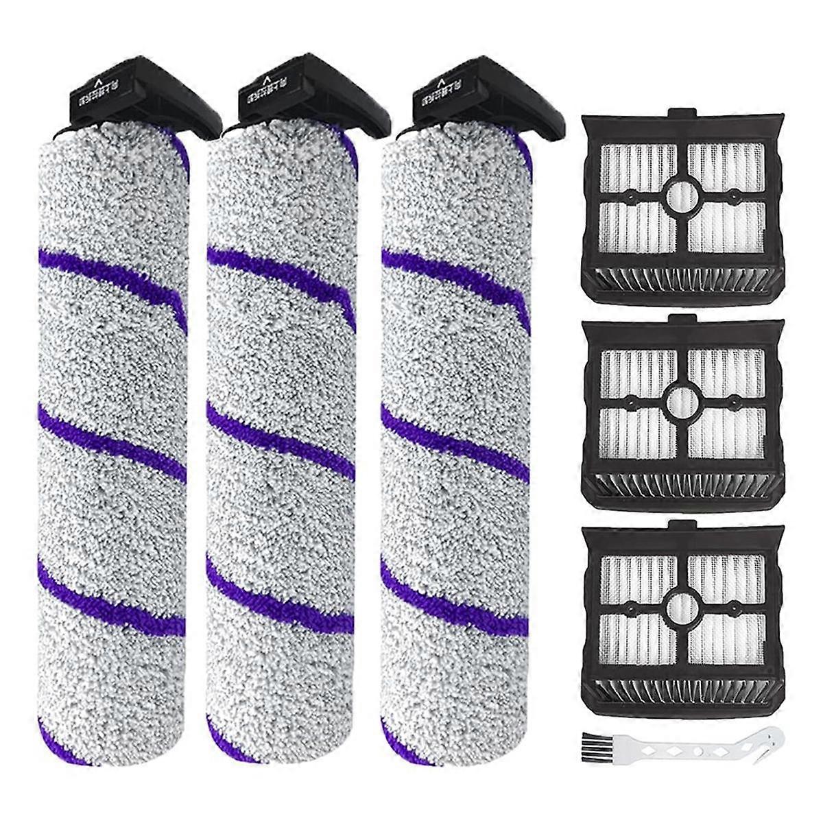 Replacement for S10 Pro Brush Filter,Replace for S10 Pro Wet Dry Vacuum Cleaner Roller Brushes HEPA Filter